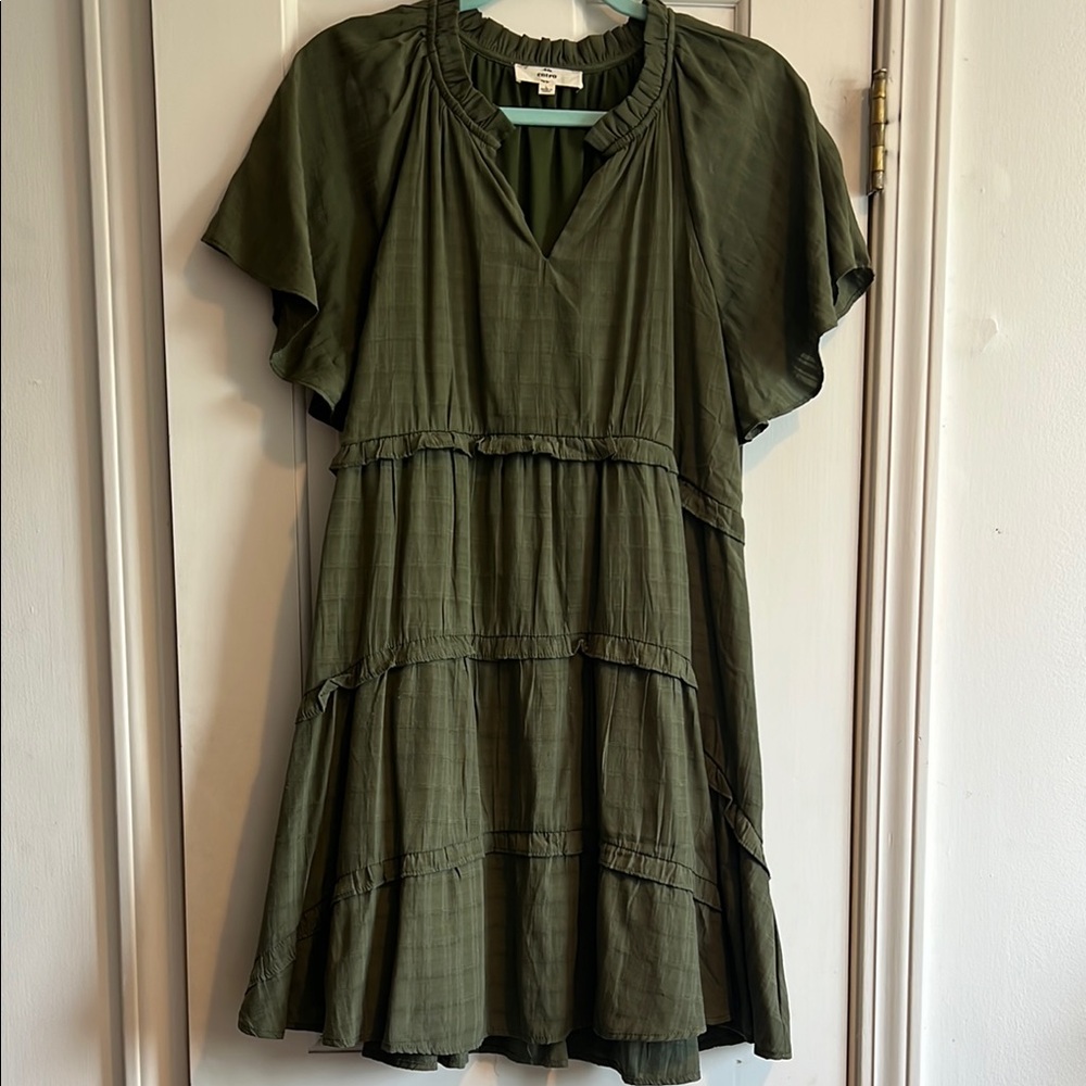 Green Tiered Dress